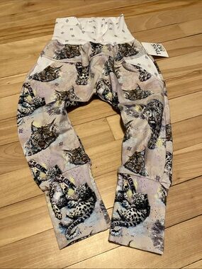 2 For 20 Kids Snow Leopard Print Évolutive Pants 6-36M Made in Québec